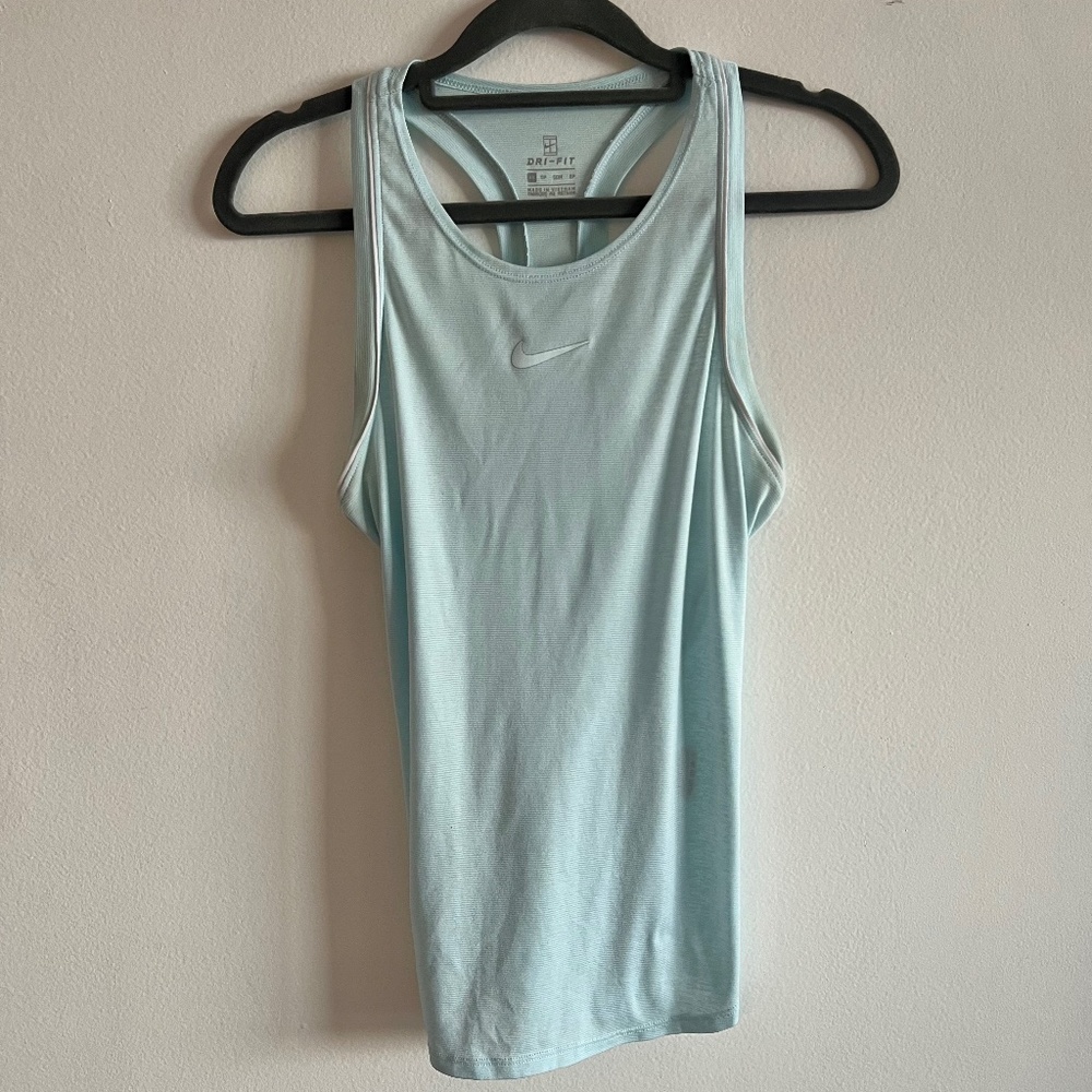 Nike baby blue sport workout top